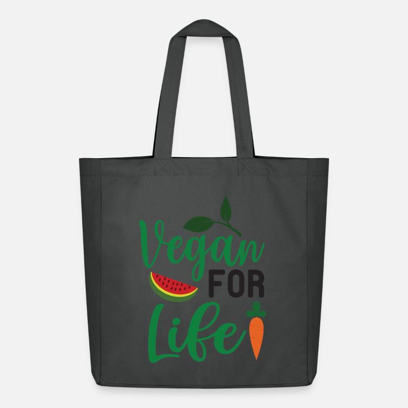 Vegan fürs Leben - Midweight recycelter Stoffbeutel von Stanley/Stella - Anthrazit
