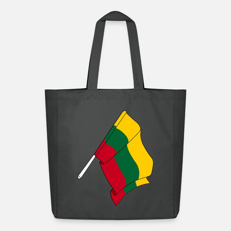 Flagge Litauen - Midweight recycelter Stoffbeutel von Stanley/Stella - Anthrazit