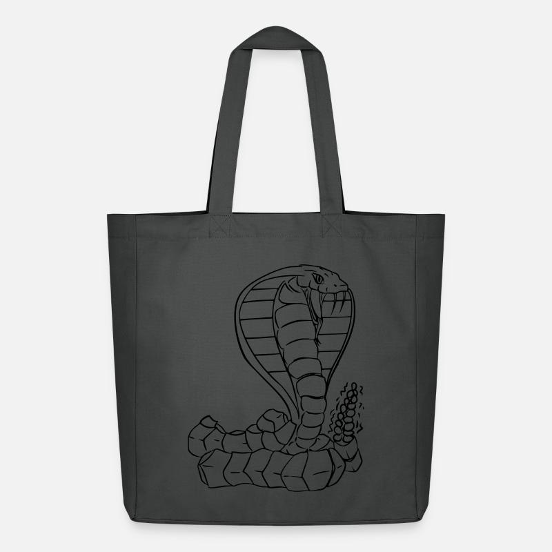 Cobra Vector - Midweight Recycled Tote Bag by Stanley/Stella - anthracite