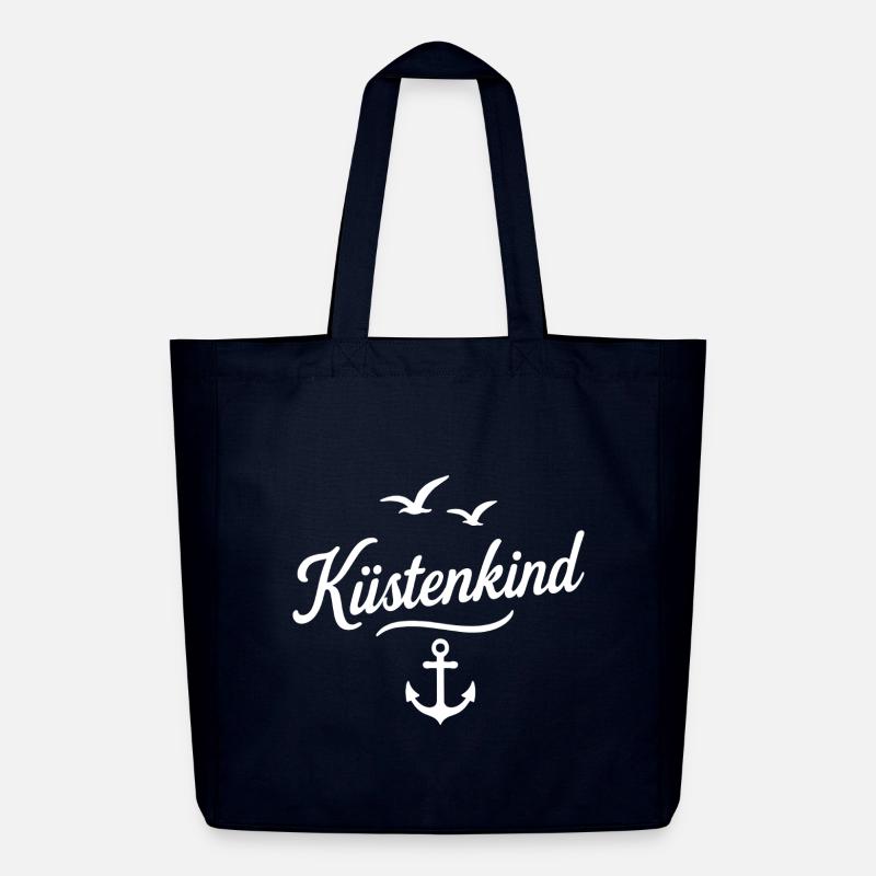 Küstenkind - Midweight recycelter Stoffbeutel von Stanley/Stella - Navy