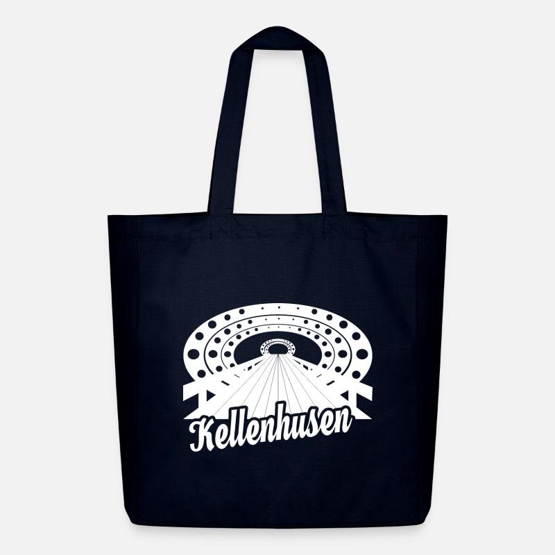 Kellenhusen Seebrücke Ostsee Urlaub Geschenk - Midweight recycelter Stoffbeutel von Stanley/Stella - Navy