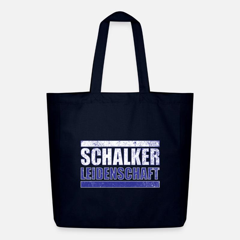 Schalker Leidenschaft - Midweight recycelter Stoffbeutel von Stanley/Stella - Navy