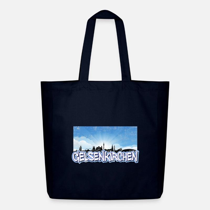 Gelsenkirchen Skyline - Midweight recycelter Stoffbeutel von Stanley/Stella - Navy