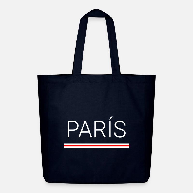 Paris (Paris) - Midweight recycelter Stoffbeutel von Stanley/Stella - Navy