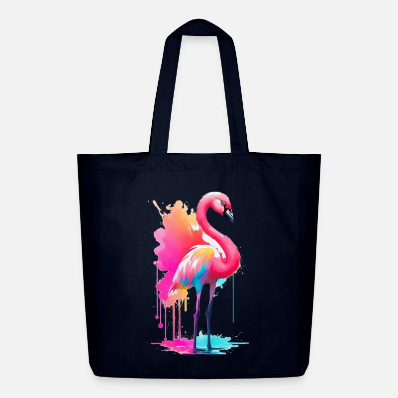 Flamingo - Midweight recycelter Stoffbeutel von Stanley/Stella - Navy