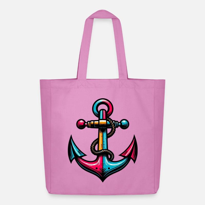 Ein Anker - Midweight recycelter Stoffbeutel von Stanley/Stella - Pink