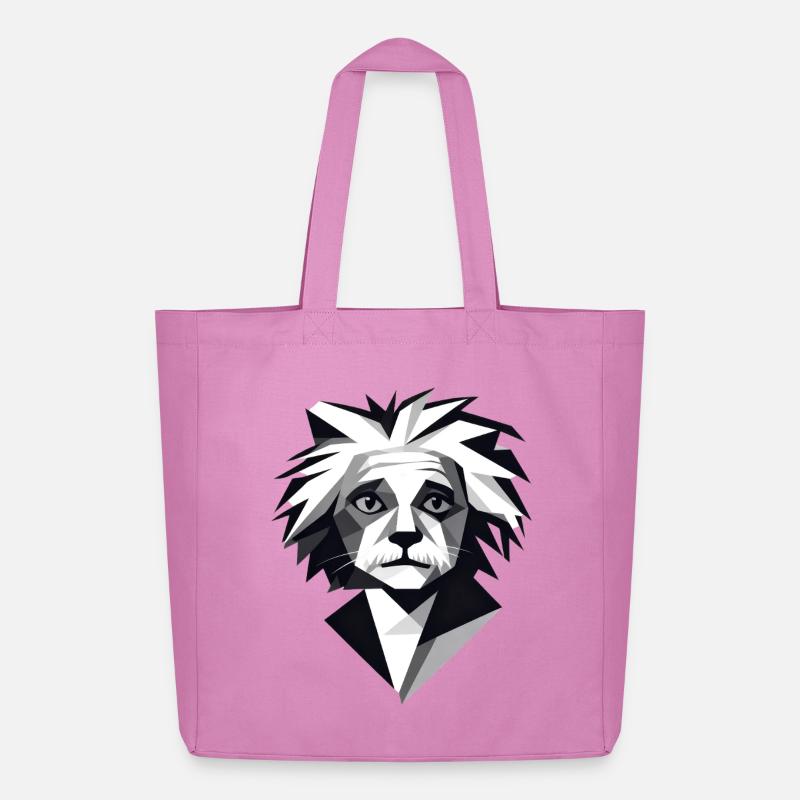 Génie abstrait noir et blanc - Tote bag Stanley/Stella Midweight recyclé - rose