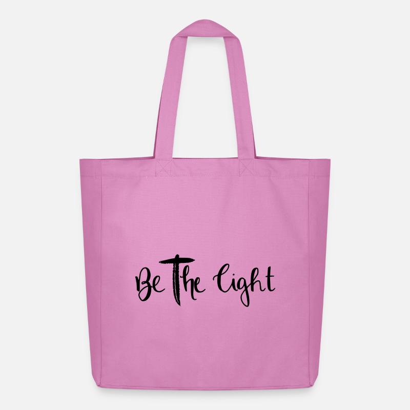be the light - Midweight Recycled Tote Bag by Stanley/Stella - pink