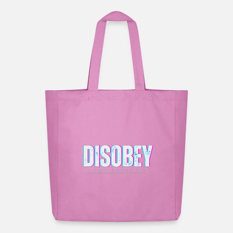 DISOBEY - DAS LEBEN 2 - Midweight recycelter Stoffbeutel von Stanley/Stella - Pink