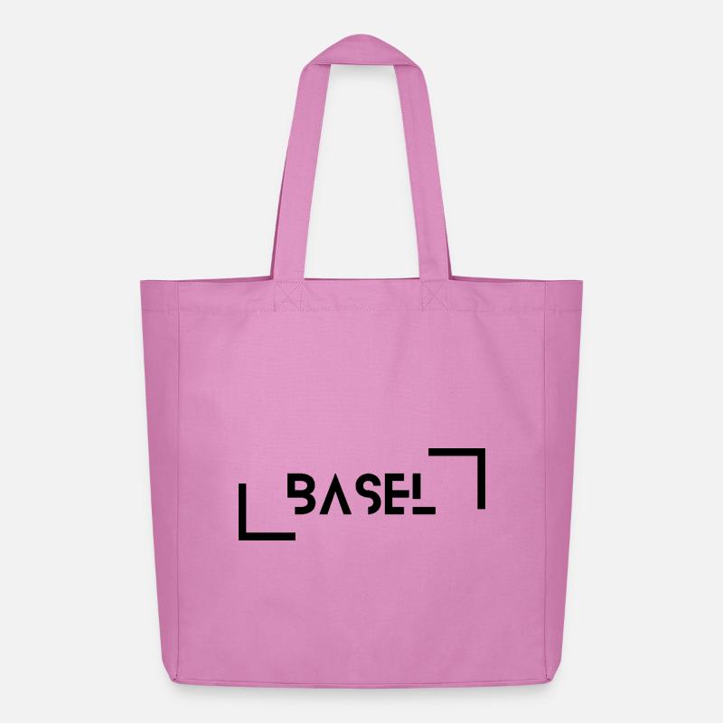 Basel schwarz - Midweight recycelter Stoffbeutel von Stanley/Stella - Pink