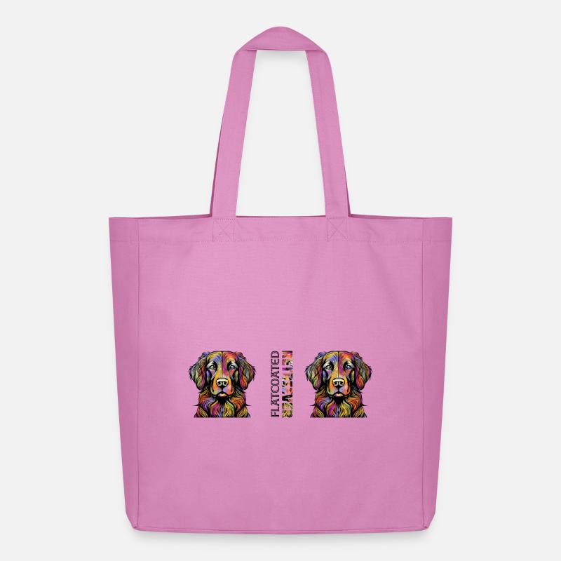 Flat Coated Retriever - Midweight recycelter Stoffbeutel von Stanley/Stella - Pink