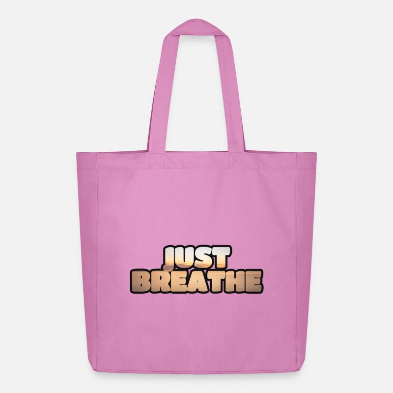 Denken Sie daran zu atmen. - Midweight recycelter Stoffbeutel von Stanley/Stella - Pink