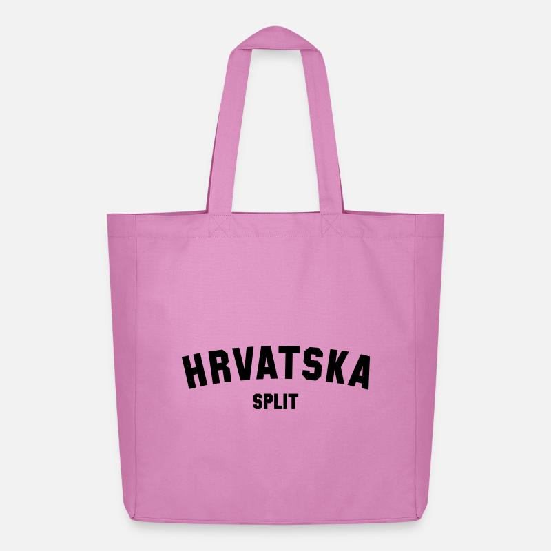 SPLIT Hrvatska Croatia Kroatien - Midweight recycelter Stoffbeutel von Stanley/Stella - Pink