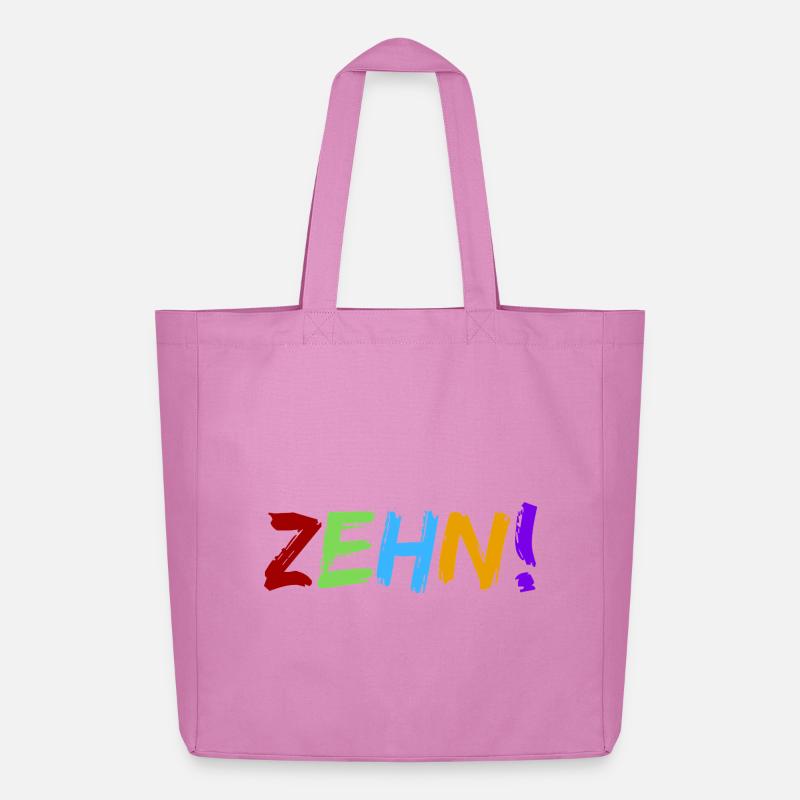 Zehn!  - Midweight recycelter Stoffbeutel von Stanley/Stella - Pink
