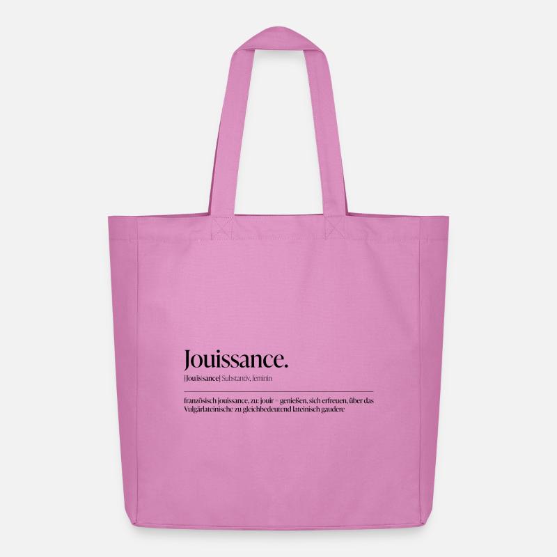 Jouissance – Lust als Statement - Midweight recycelter Stoffbeutel von Stanley/Stella - Pink