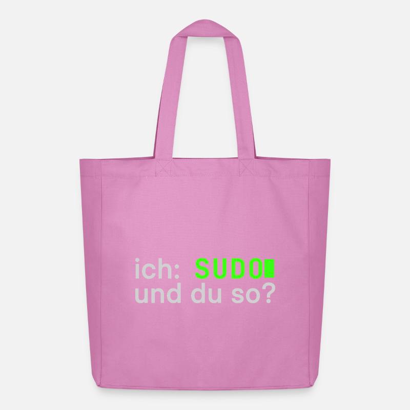 ich: SUDO und du so? Linux Spruch - Programmierer - Midweight recycelter Stoffbeutel von Stanley/Stella - Pink