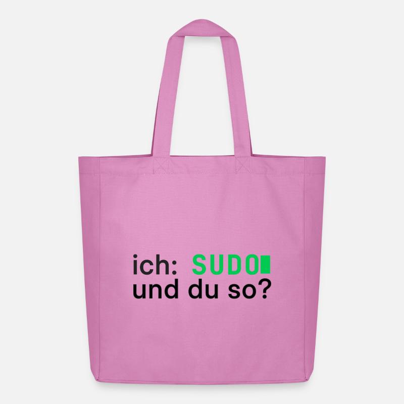 ich: SUDO und du so? Linux Programmierer - dunkel - Midweight recycelter Stoffbeutel von Stanley/Stella - Pink
