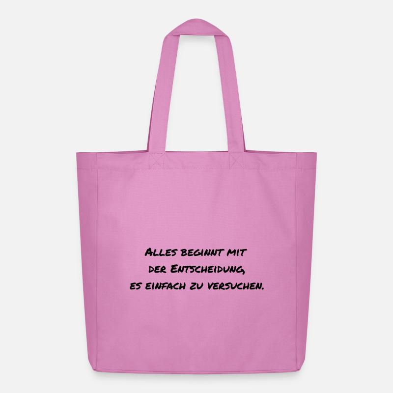 Spruch Motivation  - Midweight recycelter Stoffbeutel von Stanley/Stella - Pink