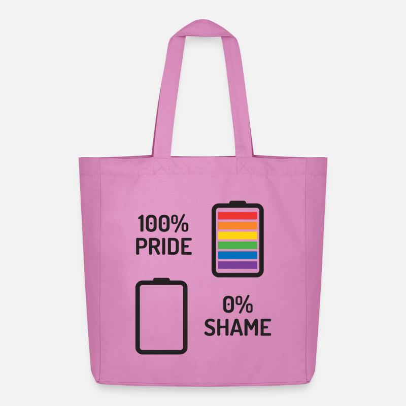 Pride Month - 100% Stolz, 0% Scham - Midweight recycelter Stoffbeutel von Stanley/Stella - Pink