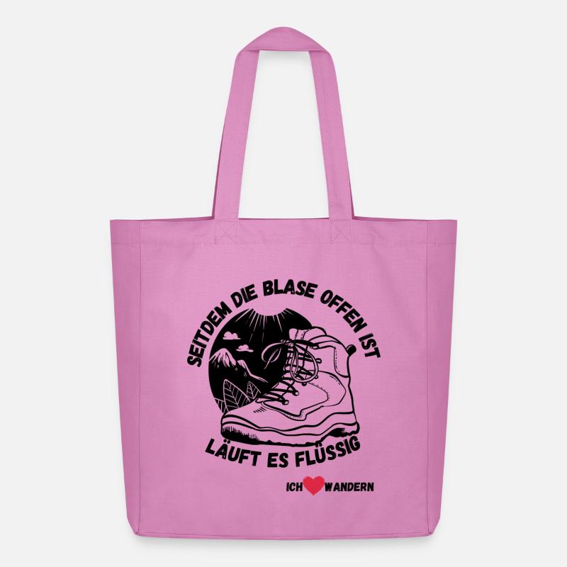 Ich liebe wandern - Midweight recycelter Stoffbeutel von Stanley/Stella - Pink