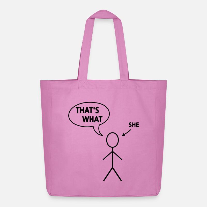 Das hat sie gesagt - Midweight recycelter Stoffbeutel von Stanley/Stella - Pink
