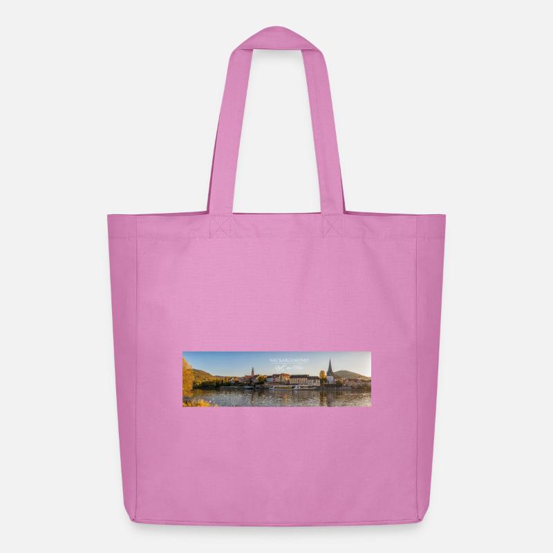 Neckargemünd - Abendstimmung - Midweight recycelter Stoffbeutel von Stanley/Stella - Pink
