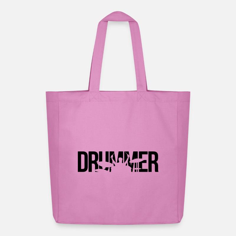 drummer - Midweight Recycled Tote Bag by Stanley/Stella - pink