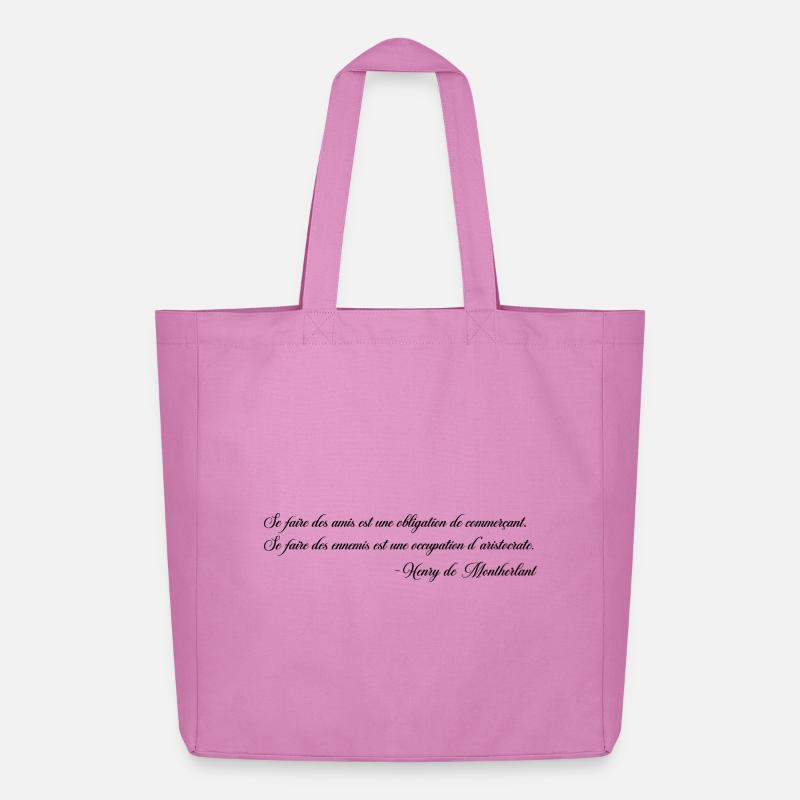Sich Feinde machen - Montherlant - Midweight recycelter Stoffbeutel von Stanley/Stella - Pink