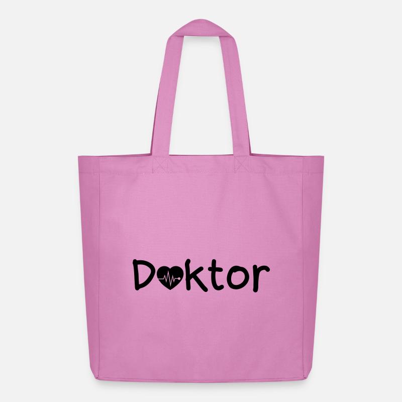 Doktor Arzt Liebe Medizin Spruch Geschenk - Midweight recycelter Stoffbeutel von Stanley/Stella - Pink