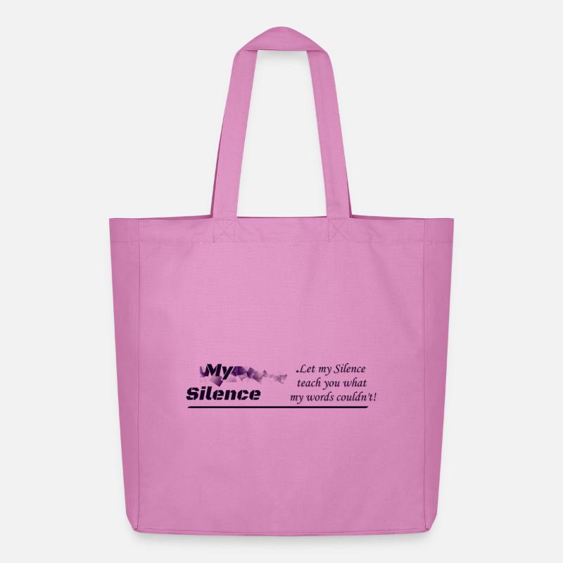 My Silence, Kleidungsdesign - Midweight recycelter Stoffbeutel von Stanley/Stella - Pink