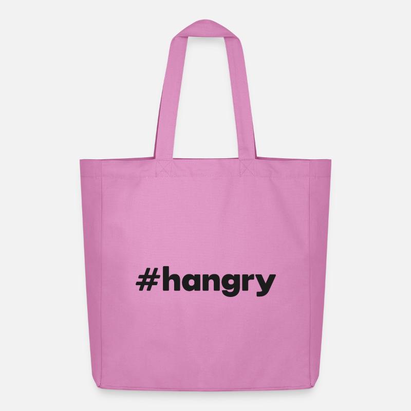 "#hangry" - Midweight recycelter Stoffbeutel von Stanley/Stella - Pink