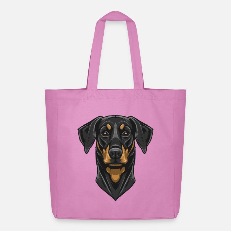 Dobermann - Midweight recycelter Stoffbeutel von Stanley/Stella - Pink