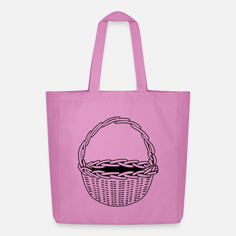 Korb - schwarz-weiß - einfärbbar - Midweight recycelter Stoffbeutel von Stanley/Stella - Pink