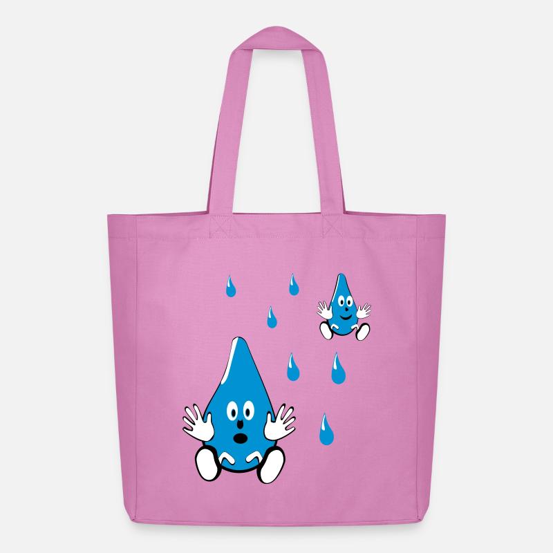 Kleine Wassertropfen Freunde - Midweight recycelter Stoffbeutel von Stanley/Stella - Pink