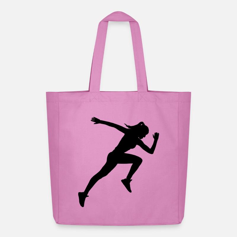 Sprinter laufen - Midweight recycelter Stoffbeutel von Stanley/Stella - Pink