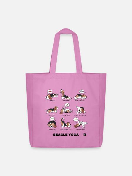 BEAGLE YOGA - Midweight recycelter Stoffbeutel von Stanley/Stella - Pink