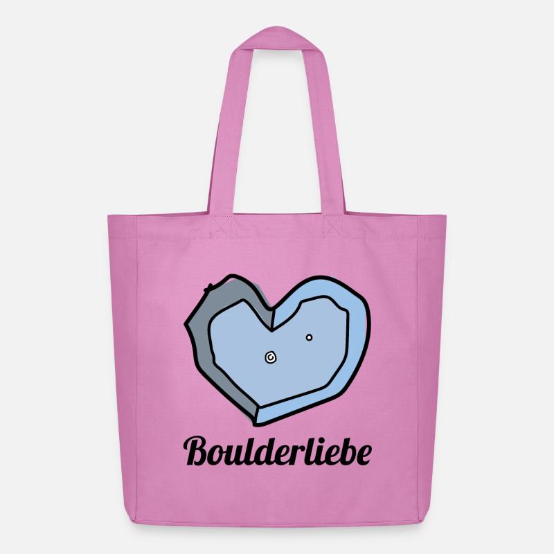 boulderliebe blau text - Midweight recycelter Stoffbeutel von Stanley/Stella - Pink