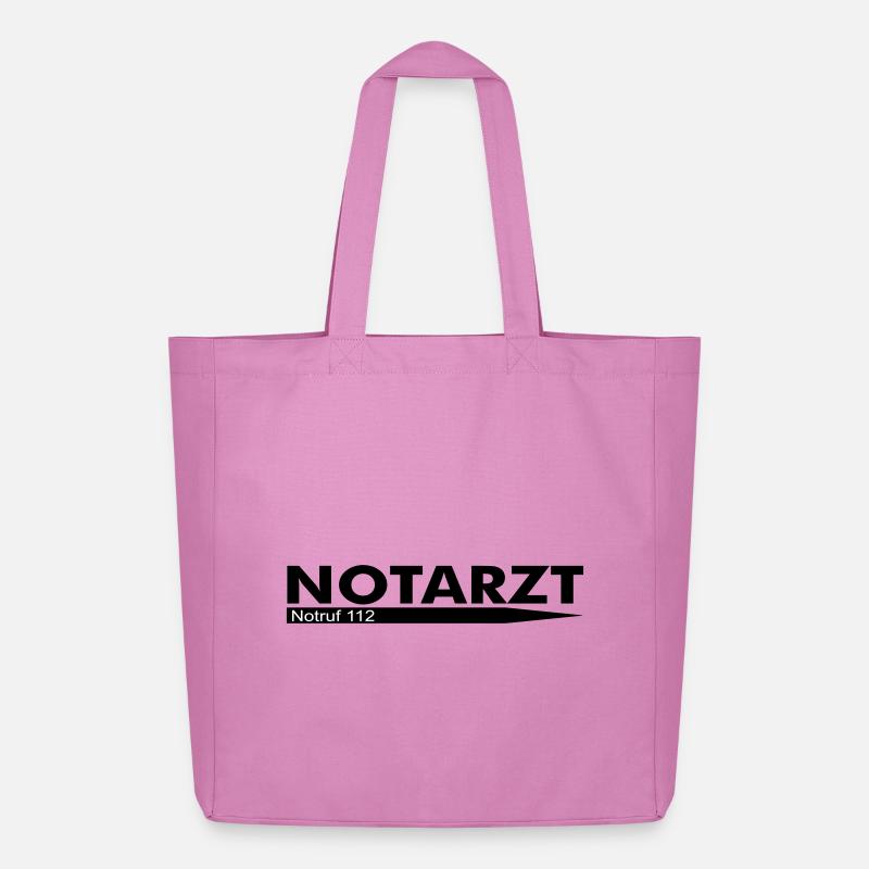 Notarzt Notruf 112 - Midweight recycelter Stoffbeutel von Stanley/Stella - Pink