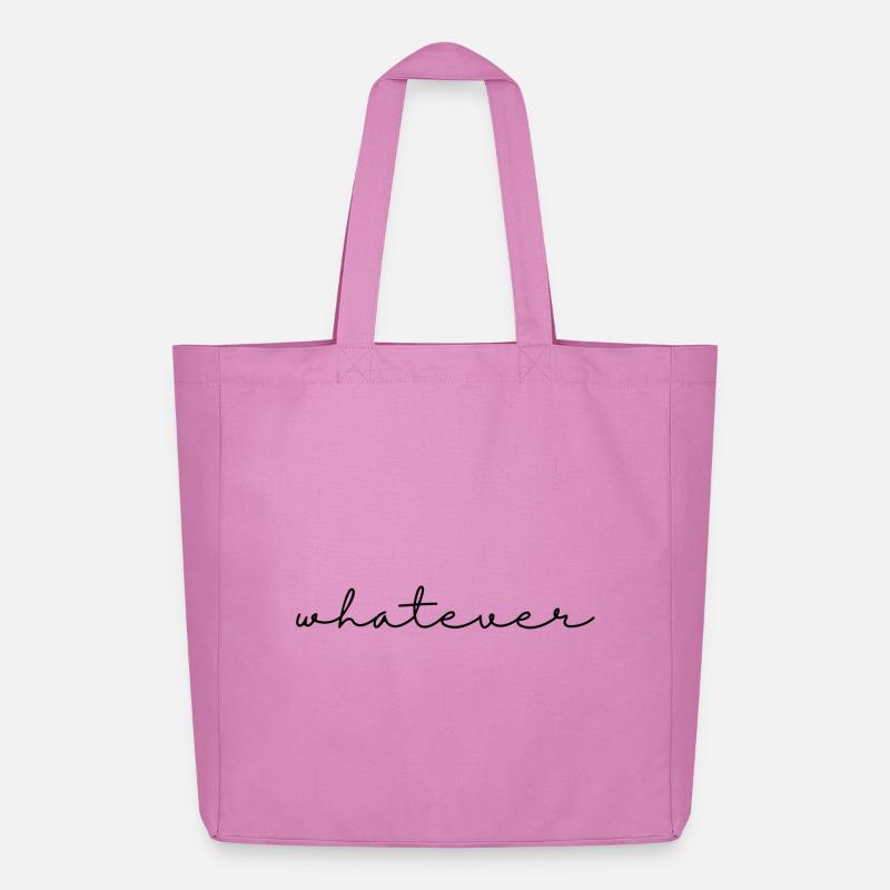 Whatever – Spruch, schlicht, cool u. selbstbewusst - Midweight recycelter Stoffbeutel von Stanley/Stella - Pink