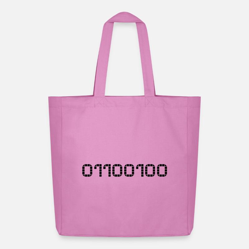 Binary notation - 100 - Midweight Recycled Tote Bag by Stanley/Stella - pink