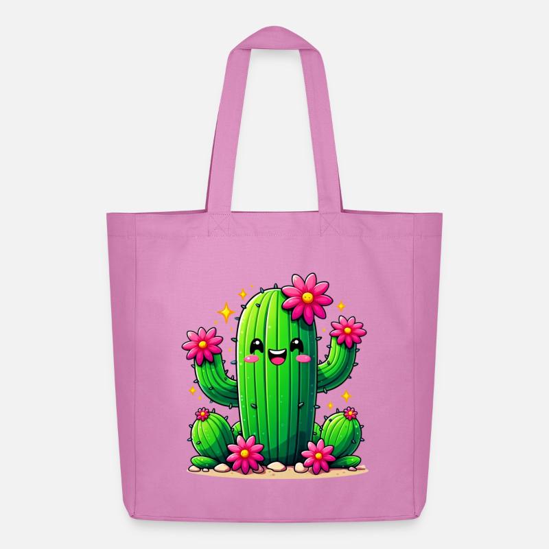 Kaktus - Midweight recycelter Stoffbeutel von Stanley/Stella - Pink