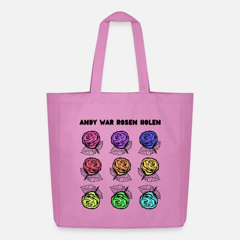 Andy war Rosen holen - Midweight recycelter Stoffbeutel von Stanley/Stella - Pink