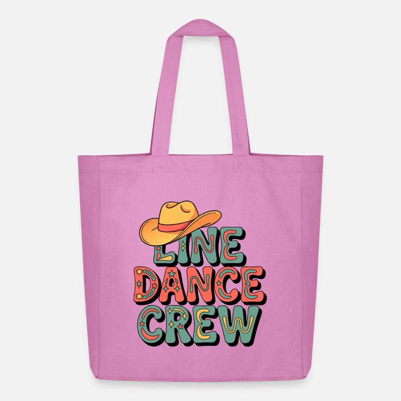 Line Dance Crew Retro - Midweight recycelter Stoffbeutel von Stanley/Stella - Pink