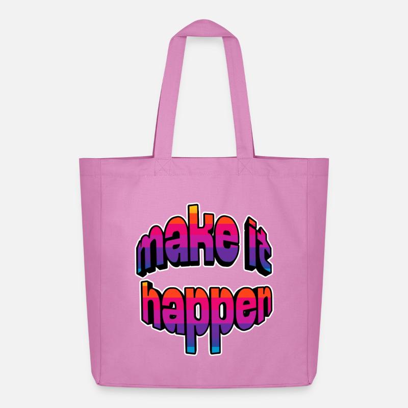 Make It Happen Gradient - Midweight Recycled Tote Bag by Stanley/Stella - pink