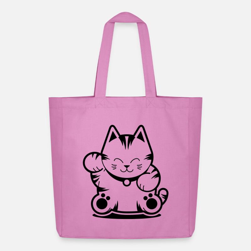 Tiger Cat - Midweight recycelter Stoffbeutel von Stanley/Stella - Pink