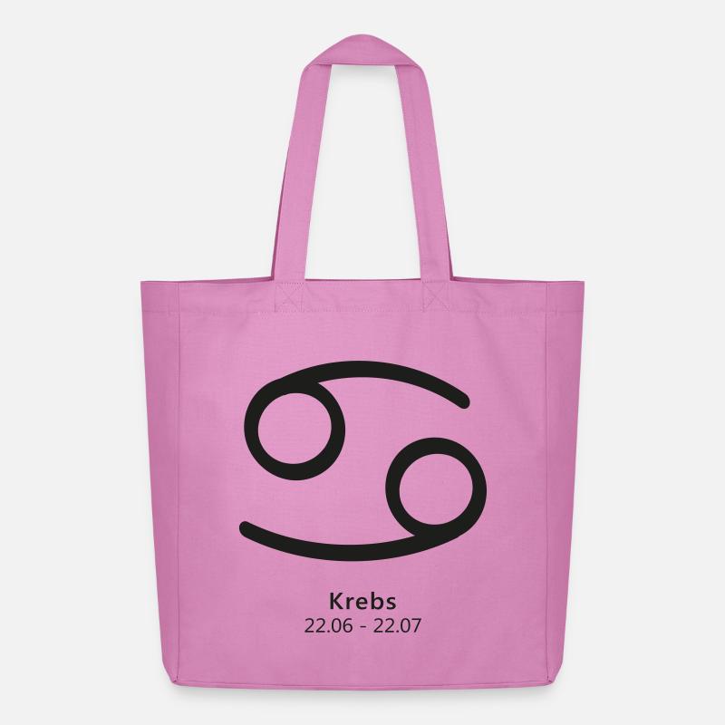 Krebs Crab Sternzeichen Symbol Kosmos - Midweight recycelter Stoffbeutel von Stanley/Stella - Pink