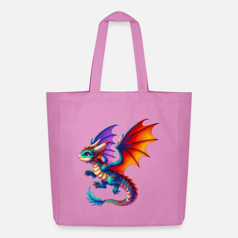 Drache - Midweight recycelter Stoffbeutel von Stanley/Stella - Pink