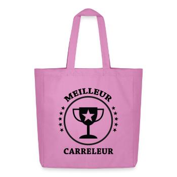Meilleur Carreleur - Tote bag Stanley/Stella Midweight recyclé - rose - Devant