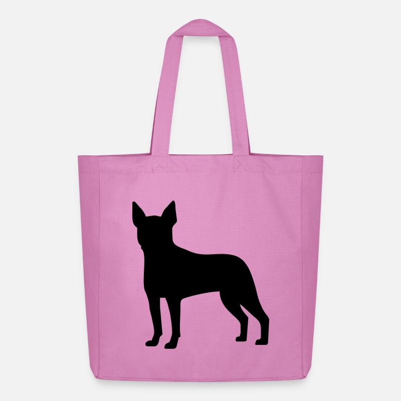 Boston Terrier - Midweight recycelter Stoffbeutel von Stanley/Stella - Pink