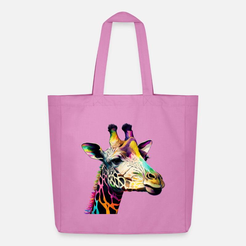 Giraffe - Midweight recycelter Stoffbeutel von Stanley/Stella - Pink